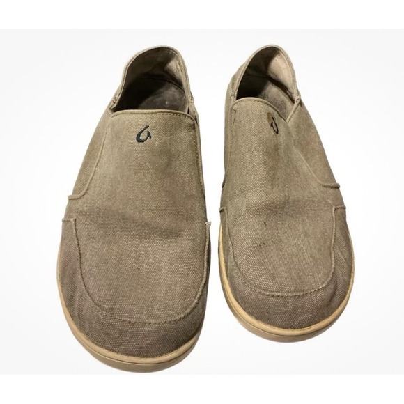 Men's Olukai‎ Nohea Lole Gray Slip On Shoes Size 11 Casual - Picture 1 of 9